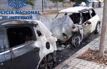 They arrest a man for burning ten vehicles and puncturing the wheels of another nine in Valencia
