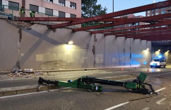 The Circular tunnel in Valladolid is closed to traffic due to the risk of its beams collapsing