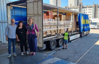 Three trucks leave from Spain with aid for the museums...