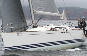 The «GS1», absolute winner of the Solo Crossing and A2 of the Real Club Astur de Regatas