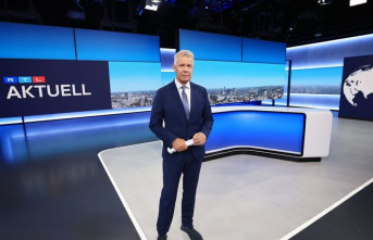 Media: First broadcast from the new RTL news studio