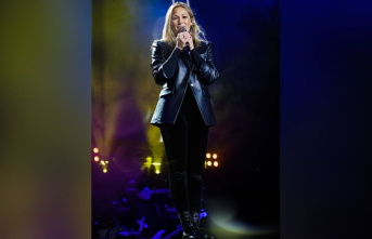 Helene Fischer: appearance in a black leather outfit