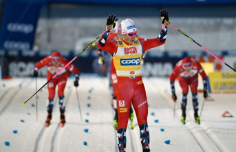 Race in Finland: cross-country skier Klaebo wins at...