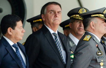 Bolsonaro has appeared at an official meeting for...