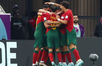 Victory against Uruguay: Ronaldo and Portugal celebrate...