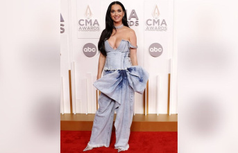 Katy Perry: In a cool denim look on the red carpet