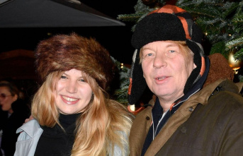 Ben Becker and daughter Lilith: at Christmas circus...