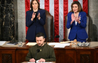 Standing applause for Zelenskyj in the US Congress