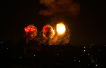Rocket fired from the Gaza Strip at Israel for the...