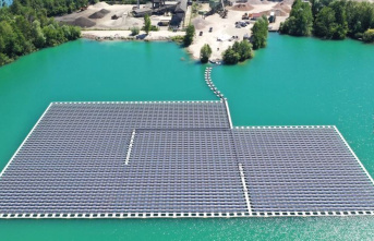 Environment: Where photovoltaics on the quarry pond...