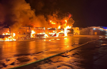 NRW: major fire in the bus depot: more than one million...