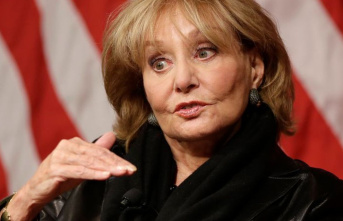 Well-known TV icon: US star journalist Barbara Walters...