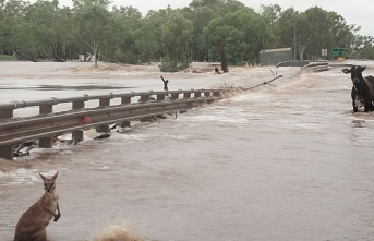Storm: flood of the century in the Australian Kimberley...