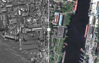 Destroyed Kachowka Dam: houses, roads, factories, homeland. Everything destroyed - the before and after pictures from space