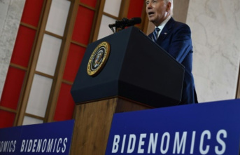 Biden advertises his economic policy under the slogan...