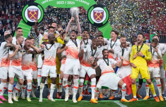 European Football Cup: West Ham wins Conference League: First title since 1965