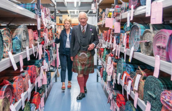 King Charles III and Queen Camilla: Royals visit weaving...