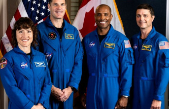 Space: "Artemis 2" crew visits the spaceship...
