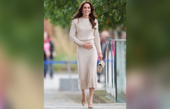 Princess Kate: Striking in the colorless outfit