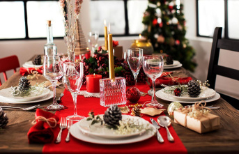 Inspiration: The right table decorations for Christmas:...