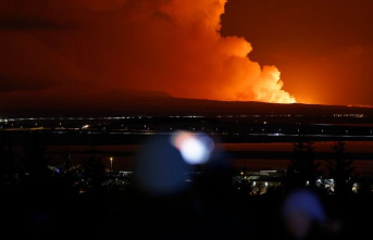 After earthquake: volcanic eruption in Iceland