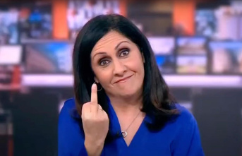 Maryam Moshiri: BBC presenter gives middle finger...