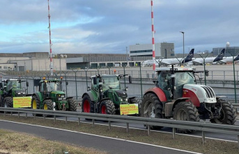 Agriculture: Farmers protest at Frankfurt Airport