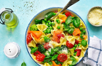 After-work cooking: Quick vegetable pasta: This quick recipe tastes like spring - and is prepared in just 20 minutes