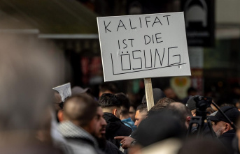 Extremist organization: Call for a caliphate at an Islamist demonstration in Hamburg