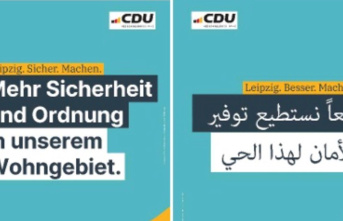 Leipzig: CDU puts up 400 election posters in Arabic – they disappeared after one night