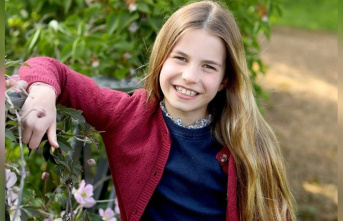 Photo is from Kate: New portrait for Charlotte's 9th birthday