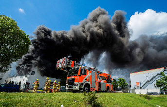 Lichterfelde: Factory hall near Berlin in flames – fire department warns residents of toxic gases