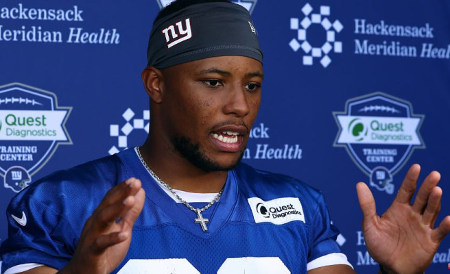 Saquon Barkley will be moved around by the New Giants offense
