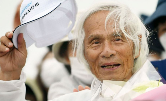 Japanese man, 83, is ready for more after crossing the Pacific solo
