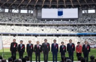 Prime minister opens olympic stadium in Tokyo