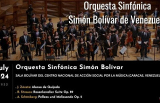 The 'Simón Bolívar' Symphony Orchestra...