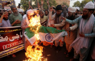 Pakistanis protest against India's remarks about...