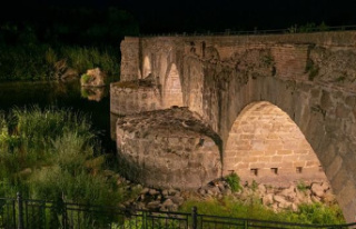 This is how beautiful the Roman Bridge of Talavera...