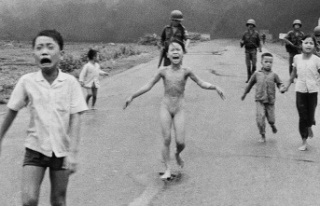 1972 Napalm Girl escorts Ukraine refugees from Ukraine...