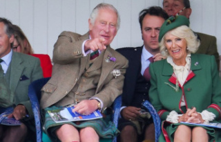 Highland Games: Prince Charles represents the Queen...