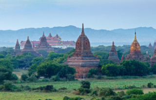 Southeast Asia: Abandoned Pagodas in Bagan: Myanmar...