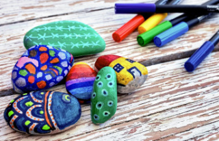 Craft tip: painting stones: creative leisure activity...