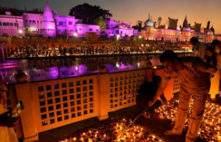 Religion: Hundreds of thousands of oil lamps are lit...