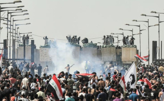 Protest: Thousands at demonstration in Iraq