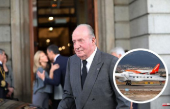Juan Carlos I returns on a private jet flight of more than 56,000 euros