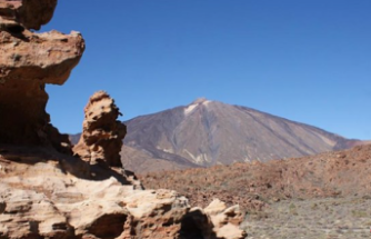 The highest diffuse gas emission is on Teide