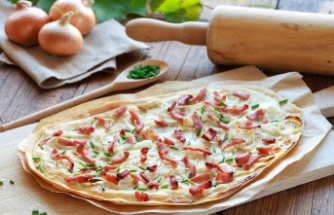 Tarte flambée: Tarte flambée without yeast: This is how the classic from Alsace succeeds