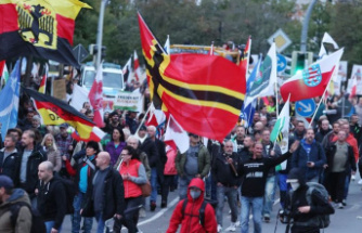 Demonstrations: Thousands of people protest on German Unity Day