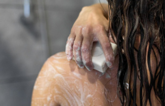 Less plastic: solid shower gel: a sustainable alternative for people and the environment